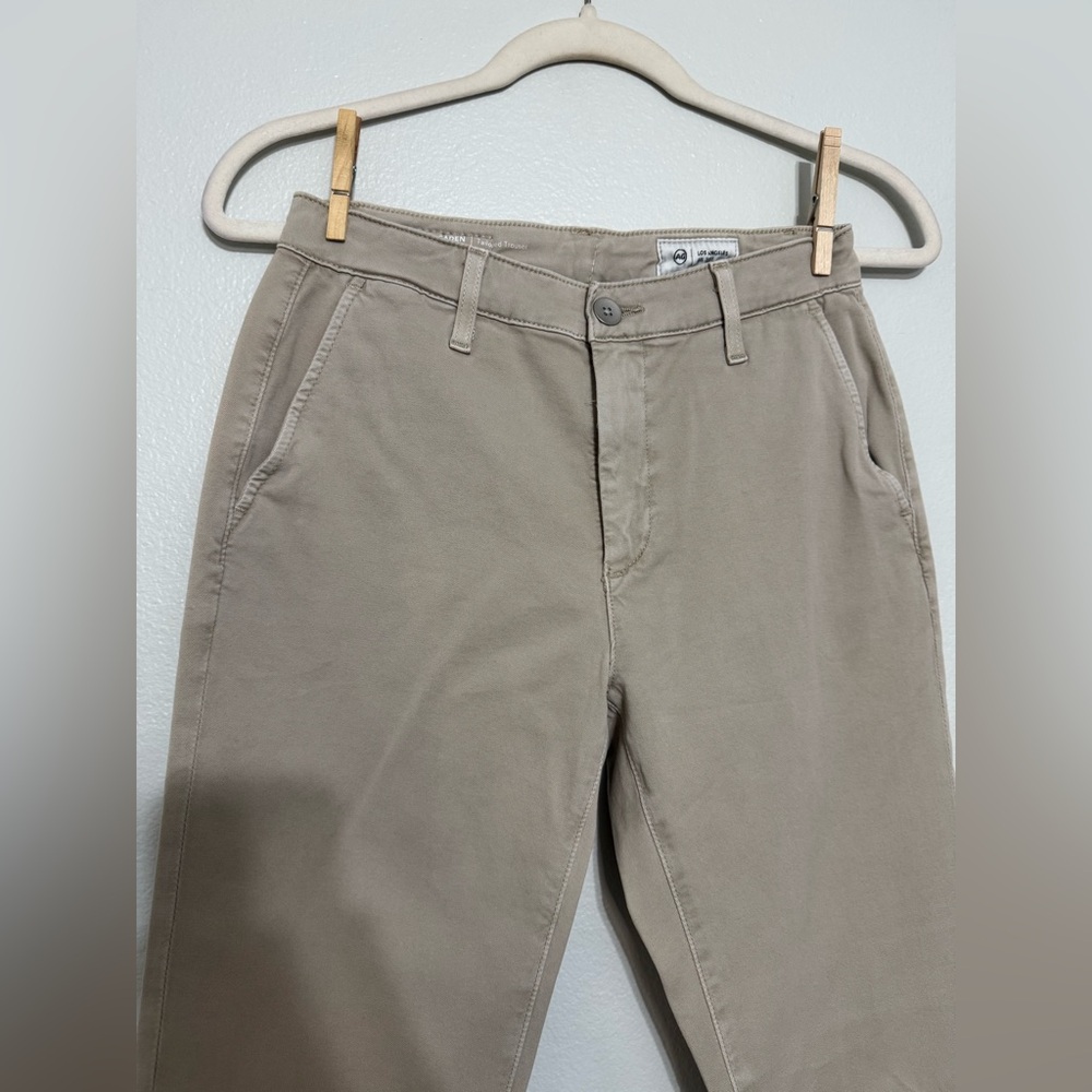Ag Adriano GOLDSCHMIED Caden Tailored Trouser in Khaki / Beige - Picture 2 of 7